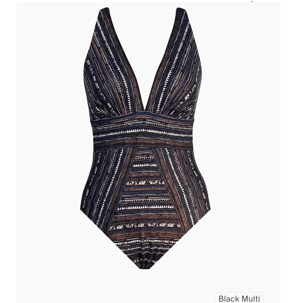 NWT Miraclesuit Swim Cypher Odyssey One Piece Swimsuit sz US 16 Glams Whimsigoth